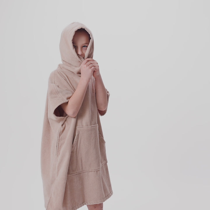 Beige Badponcho Barn