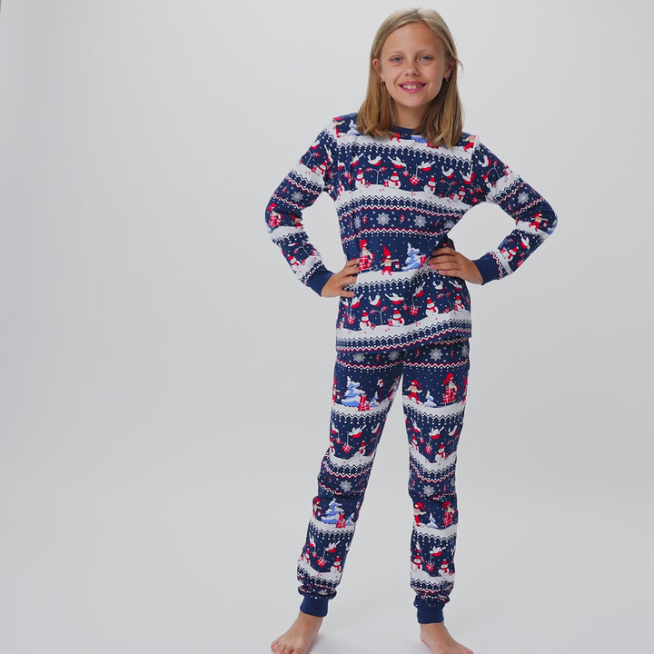 Jullandskap Julpyjamas Barn