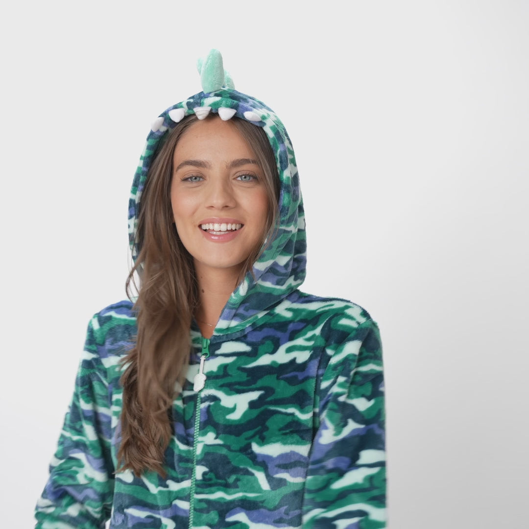 Dinosaurie Onesie Dam