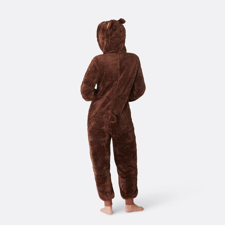 Brun Teddy Onesie Dam