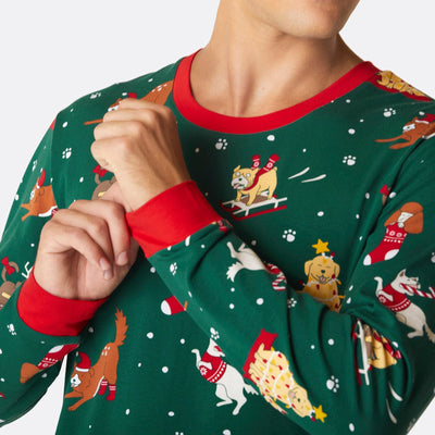 Hund Julpyjamas Herr