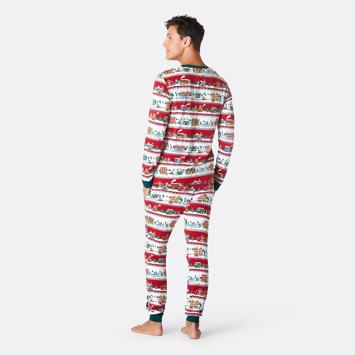 Jul Landskap Julpyjamas Herr