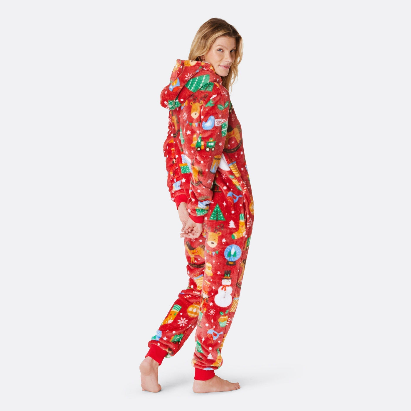 Juldröm Röd Onesie Dam