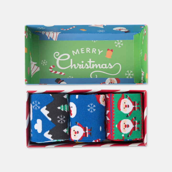 Julstrumpor Presentbox Barn (3-pack)