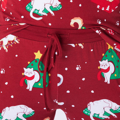 Katt Julpyjamas Dam