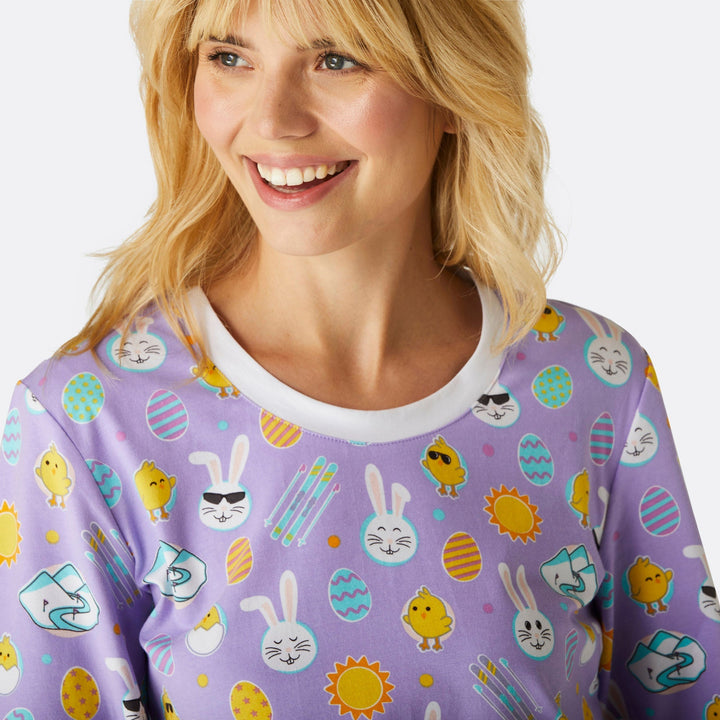 Lila Påskpyjamas för Dam