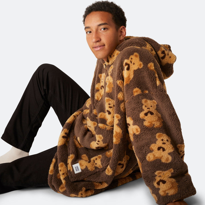 Mörk Teddy HappyHoodie