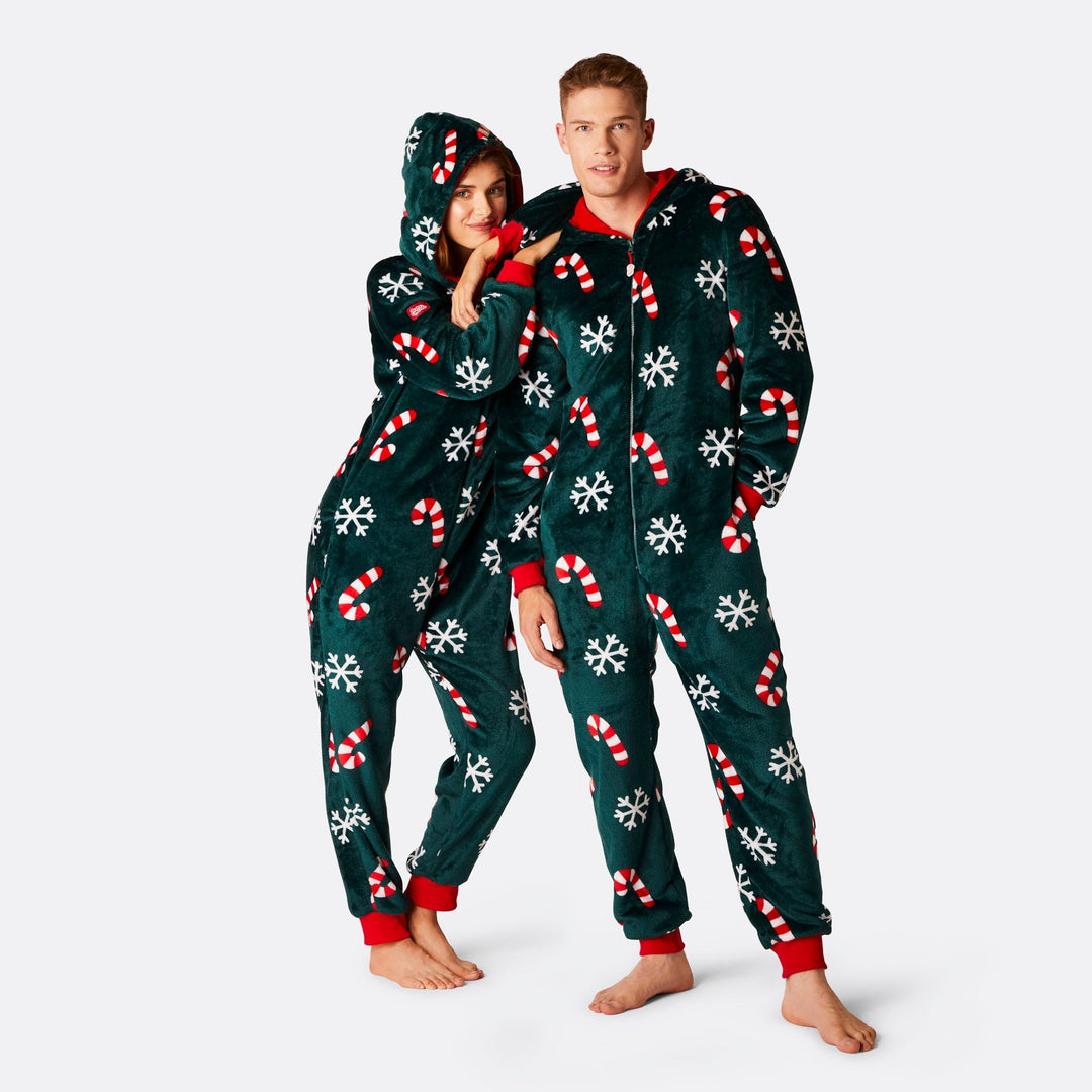 Polkagris Onesie Herr