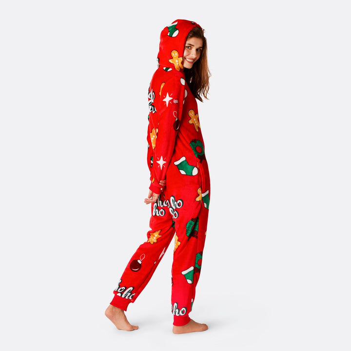 Hohoho Röd Onesie Dam