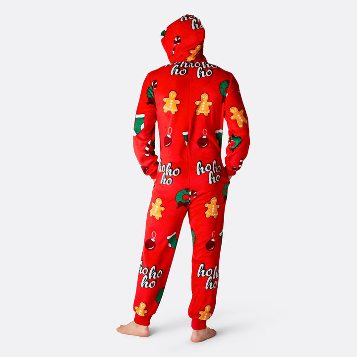 Hohoho Röd Onesie Herr