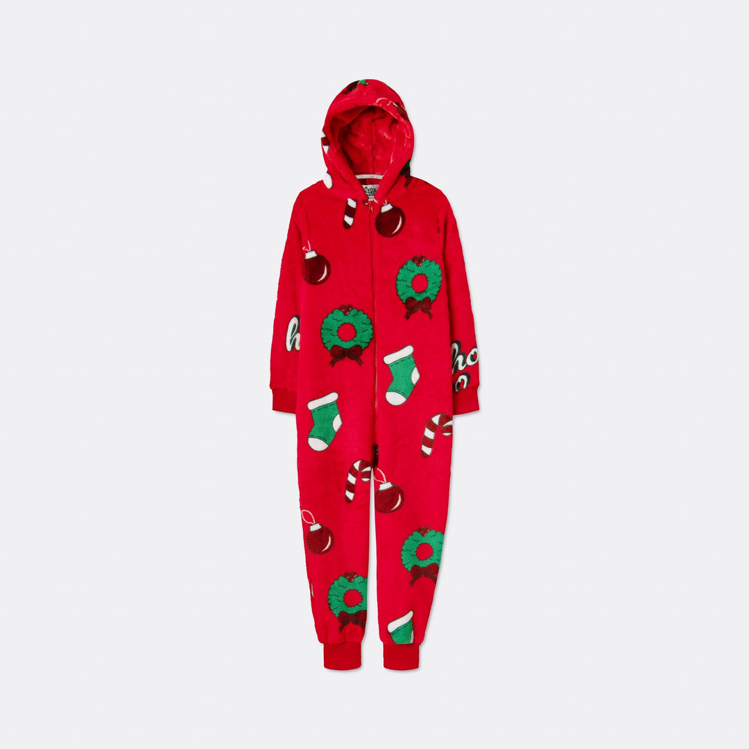 Hohoho Röd Onesie Barn