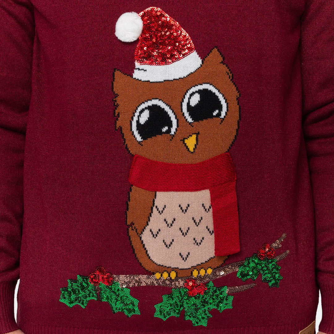 Owl I Want For Christmas Jultröja Herr