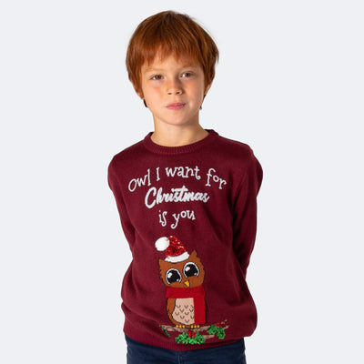 Owl I Want Jultröja Barn