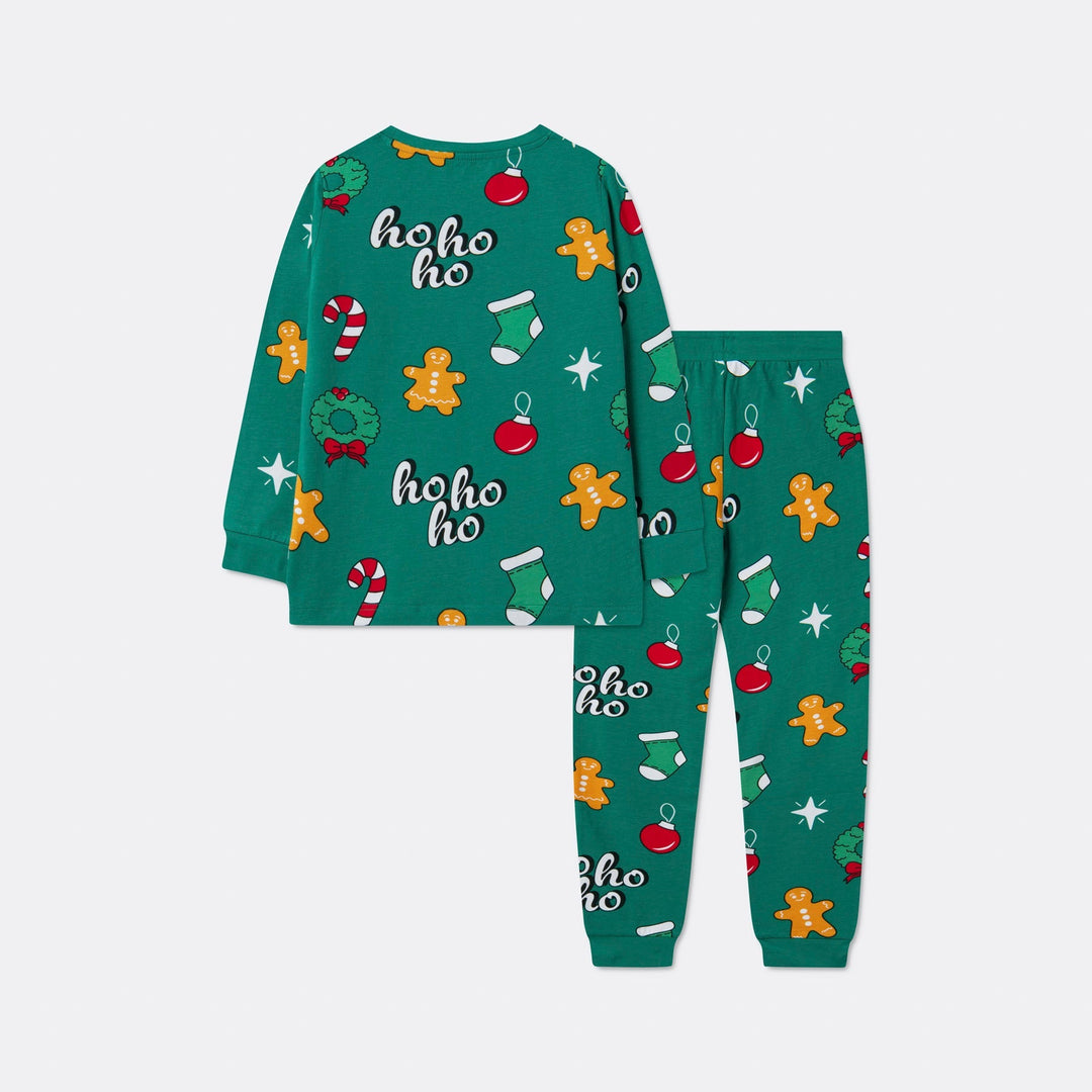 Hohoho Grön Julpyjamas Barn