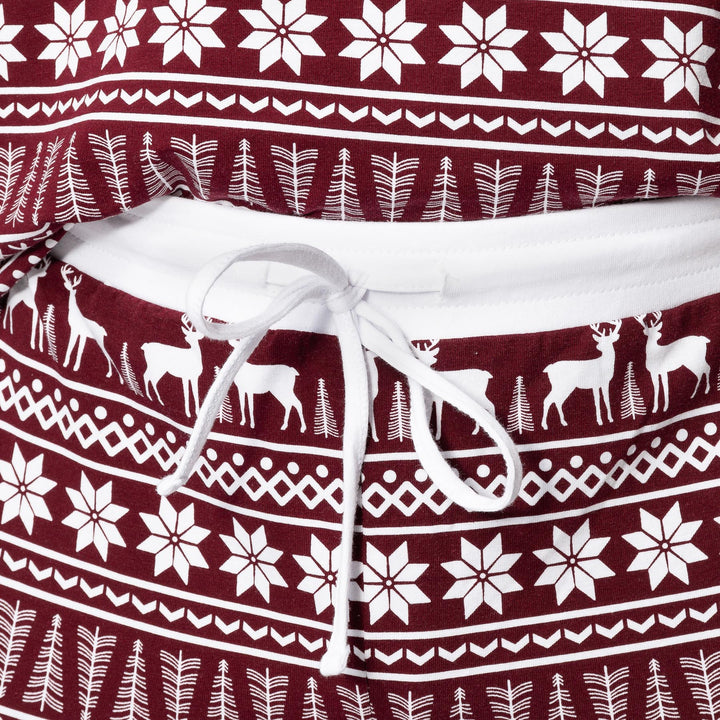 Vintermönster Vinröd Pyjamas Barn